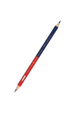 Mavi Kırmızı Çift Taraflı Kalem Kopya 6 Adet Faber Mavi Kırmızı Çift Taraflı Kurşun Kalem Başlık Kal Mavi Kırmızı