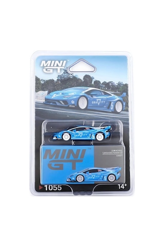 Mini Gt 1/64 Ölçekli Lb-works Lamborghini Huracán Gt Gravıty Diecast Model Araba, Mavi, No.5, Blister Paket Çok Renkli