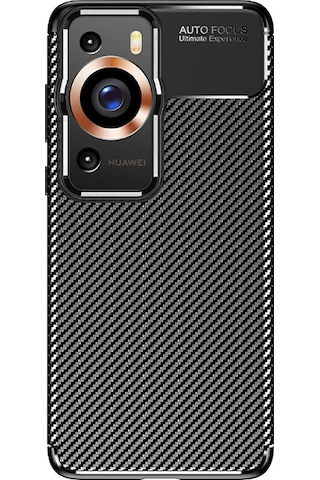 Huawei P60 Pro Kılıf Zore Negro Karbon Tasarım Silikon Kılıf