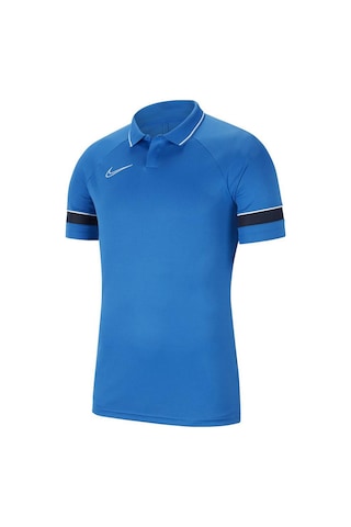 Nike Erkek Polo Yaka Tişört M Nk Df Acd21 Ss Cw6104-463 Mavi - Beyaz