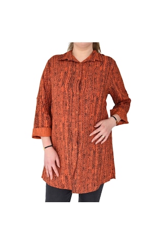 Kadın Çizğili Kol Kıvırmalı Tunik Bgl-St02106