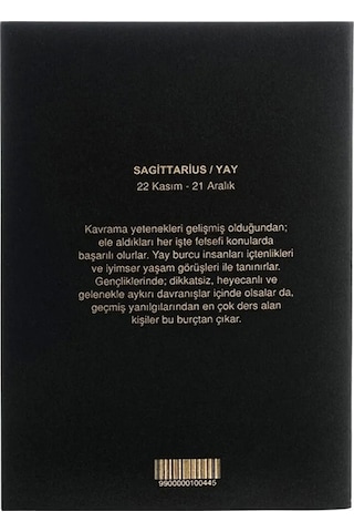 Yay Burcu Yıldız Haritası Defter