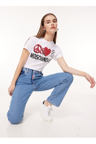 Moschino Jeans Mavi Kadın Denim Pantolon J0330 İndigo