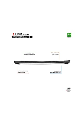 Opel Combo 2019 2020 2021 2022 2023 2024 2025 Araca Özel S Line Arka Koruma Demiri