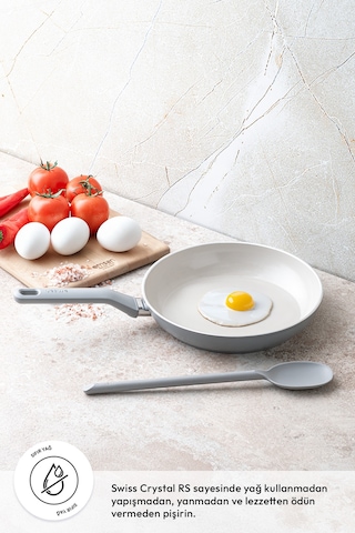 Emsan Swiss Cyrstal Rs Tava Gri 30 Cm Gri