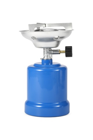 Kosona Kamp Stovu Taşınabilir Kahve Çalıştırıcı 190g Gaz Kutusu İçin İğne Valfli Dışarıda Kullanım Isıtıcı Tr-2190 Gümüş