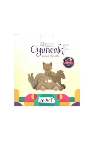 Miart Ahşap Oyuncak Boyama Seti 04 Tren