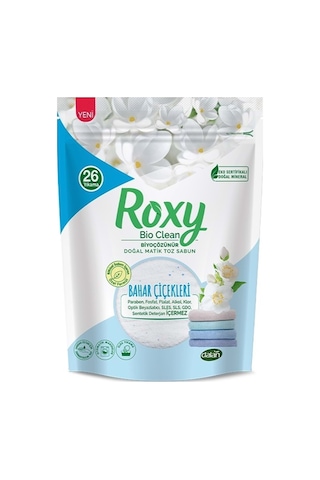 Roxy Bio Clean Matik Sabun Tozu 800gr Bahar Çiçekleri 2 Li Set 52 Yıkama