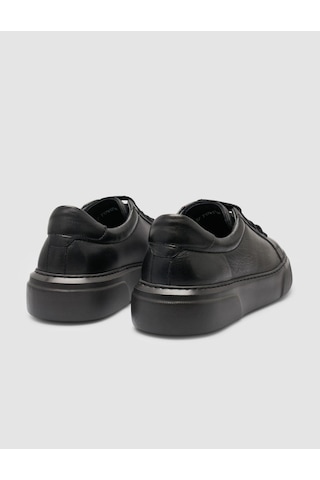 Monamae %100 Hakiki Deri Siyah Kadın Sneaker Siyah