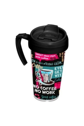 Herevin 161449-806 Kulplu Coffee Mug 500 Ml Siyah