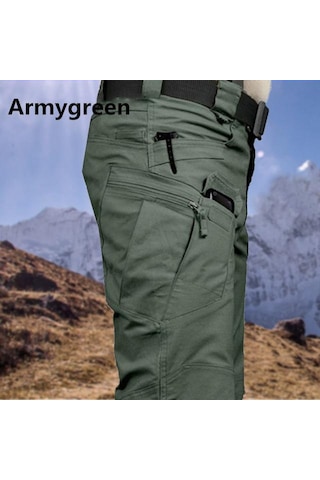 Erkek Savaş Açık Spor Trekking Pantolon Taktik Askeri Eşofman Altı Mücadele Çok Cepli Pantolon Ix9 Şehir Taktik Kargo Pantolon Asker Yeşili