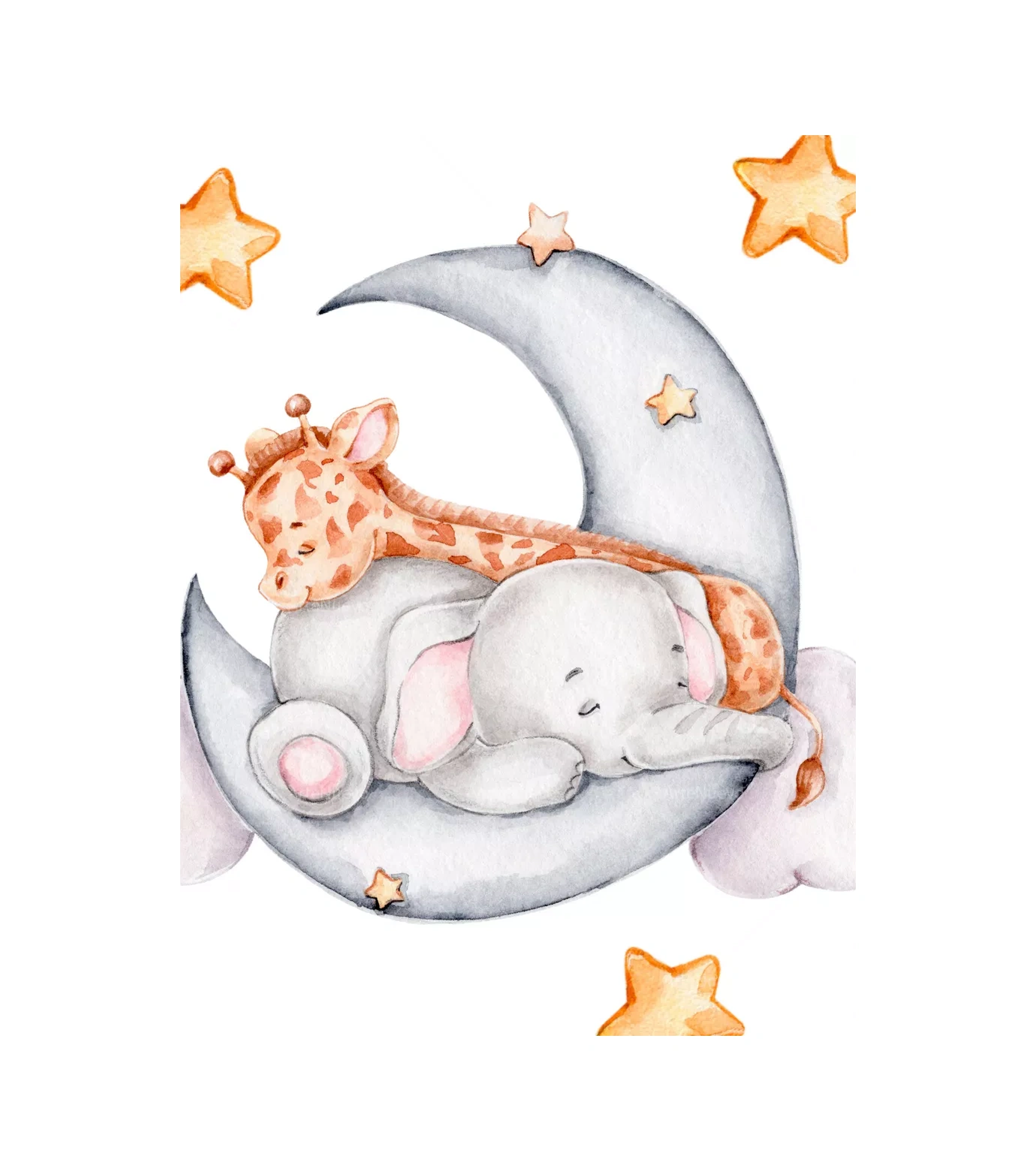 Artenuevo Çocuklar İçin İç Mekan Çıkartmaları Uyuyan Tavşanlar Ve Ayıcıklar 152778265 Açık Mavi