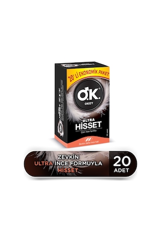 Okey Ultra Hisset Prezervatif 20'li