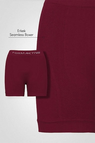 Uniquetrenders Erkek Dikişsiz/seamless Nefes Alabilen Boxer Bordo