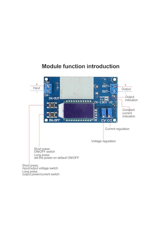 Gajeena Zk-12kx Dc-dc Güneş Modülü, 1.2-30v Ayarlanabilir Gerilim, 0-12a Sabit Akım, Lcd Ekranlı, 95% Verimlilik, Ters Bağlantı Korumalı