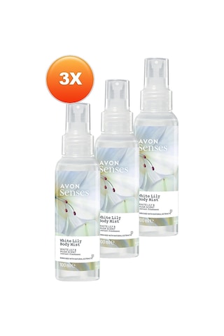 Avon Senses Beyaz Zambak Vücut Spreyi 3 x 100 ML