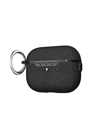 Smcase Apple Uyumlu AirPods Pro 2 Kılıf Deri Görünümlü Silikon A03