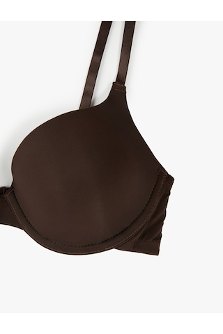 Koton Rahat Kalıp Desteksiz Balenli Sütyen Kahverengi 6wlk10009mk Kahve