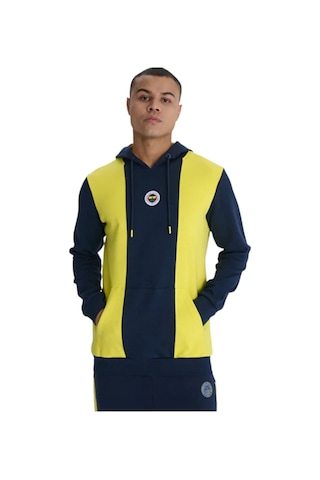 Fenerium Erkek Trıbun Sarı Lacivert Sweat Sarı - Lacivert