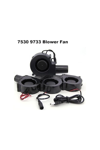 7530 9733 5v Veya 12v Dc Usb Xh2.54 Üfleyici Fan Güç Ayarlı Barbekü Pişirme Fanı Turbo Hava Üfleyici Piknik Izgarası Odun Sobası No.4 12v Dc