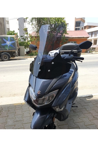 Motocam Suzuki Burgman Street Ex 125 Ön Cam 2023-2026 Model 62cm Füme Renkli 4mm