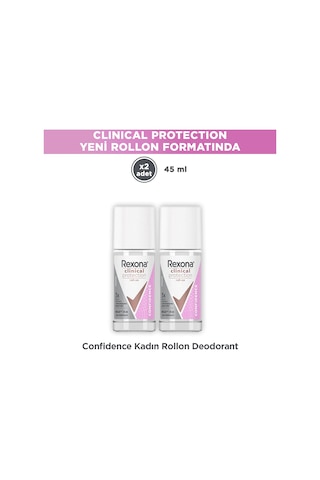 Rexona Clinical Protection Confidence Kadın Roll On 45 Ml X2