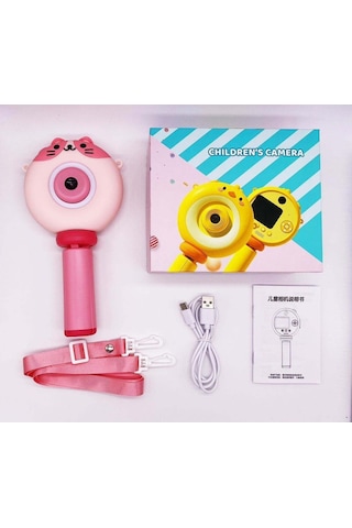 Torima S8 Taşınabilir 1080p Dijital Video Kayıt Fotoğraf Çocuk Kamerası 2.0 Inç Ips Ekran Pembe
