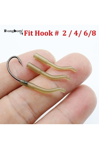 20 Adet Sazan Balıkçılık Aksesuarları Kanca Kollu Kicker Stil Boyutu Hattı Hizalayıcı Saç Kuleleri Zig Rig Terminali Mücadele Pop Up Boilie