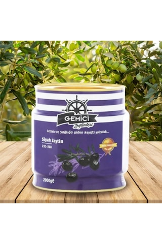 Gemici Zeytinleri Mega Siyah Zeytin 2 KG Gemici Zeytinleri Mega Siyah Zeytin 2 KG