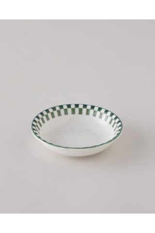 English Home Gardenia Porselen Çerezlik 11 Cm Beyaz - Yeşil Beyaz - Yeşil