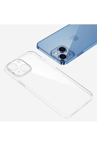 Apple Uyumlu iPhone 14 Plus Uyumlu Şeffaf Sert Pc Zore Vayt Kılıf-renksiz Renksiz -