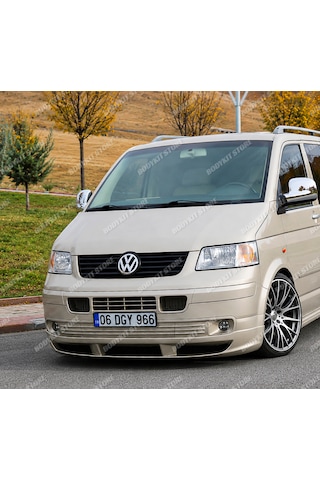 Volkswagen Transporter T5 2004-2010 Uyumlu Ön Tampon Eki T5 Ön Karlık - Boyasız - Fiberglass - Açıklamayı Okuyun