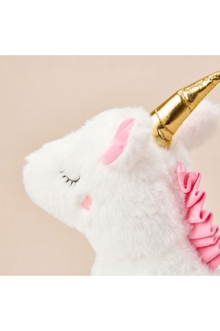 Evidea Soft Unicorn Figürlü Yastık - Beyaz - 25x32 Cm Beyaz