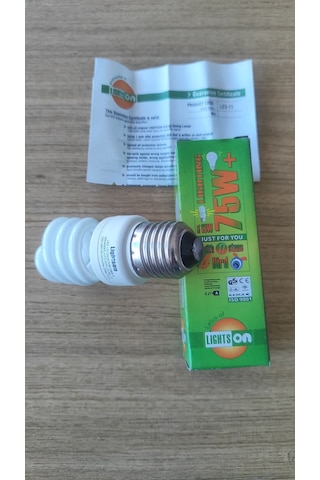 Lightson 13w 75w Dengi E27 Spiral Tasarruflu Ampul Les-13 Beyaz Işık