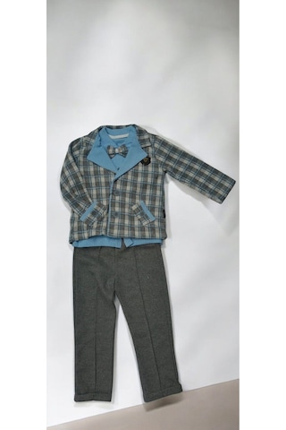 Çocuk Ceketli 3lü Takım Renkli