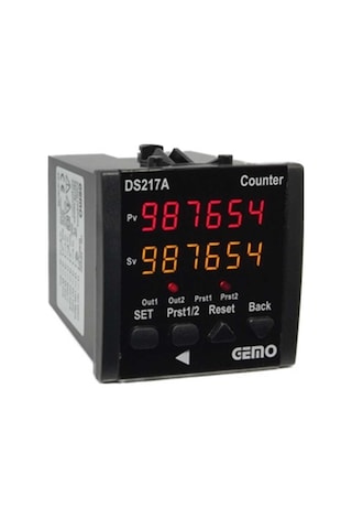Gemo DS217A-24V 6 Haneli Sayıcı Gemo DS217A-24V 6 Haneli Sayıcı
