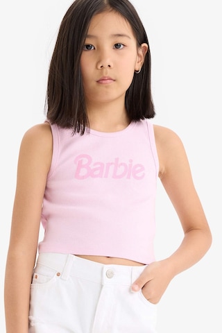 DeFacto Kız Çocuk Barbie Bisiklet Yaka Atlet E6521A825HSPN614 Pembe