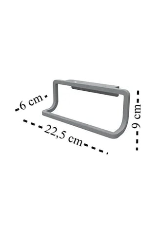Towel Hanger Dolap Kapağına Asılabilen Havluluk, Havlu Askısı Grı Gri