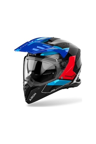 Airoh Bandit Tune Blue Red Gloss Kask Mavi - Kırmızı