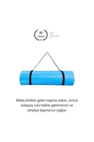 150 Cm Dayanıklı Kaymaz Taşıma Askılı Su Geçirmez Yoga Pilates Matı Rahat Konforlu Taşınabilir Diğer