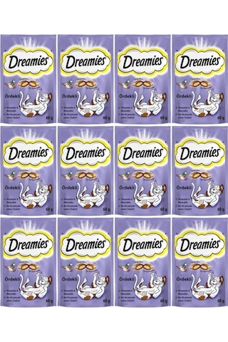 Dreamies Ördekli Kedi Ödül Bisküvisi 12 x 60 G