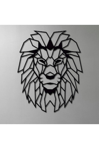 Ivo Aslan Kafası Duvar Dekoru Siyah