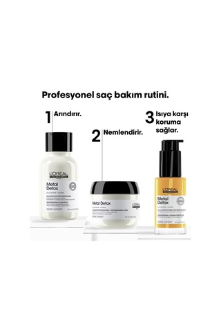 L'Oreal Professionnel İşlem Görmüş Saçlar için Metal Karşıtı Mini Bakım Seti