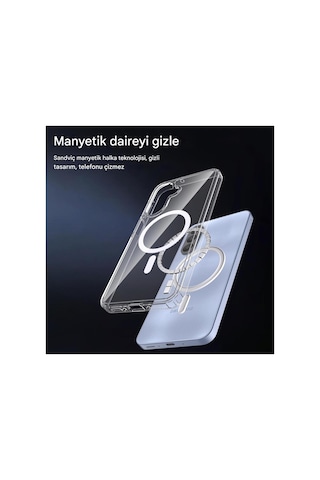 Samsung Galaxy Uyumlu A26 Şeffaf Magsafe Kılıf Mtl Safe