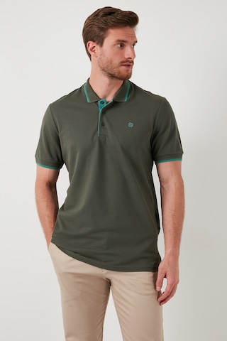 Buratti % 100 Pamuk Düğmeli Regular Fit Erkek Polo Yaka T Shirt 5902118 Haki-Mint