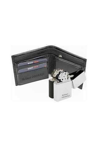 Westpolol Hakiki Deri Isme Özel Erkek Cüzdan