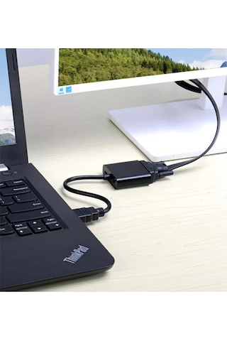 Batcell HDMI To VGA Dönüştürücü Çevirici Ekran Görüntü Aktarıcı Monitör Kablo