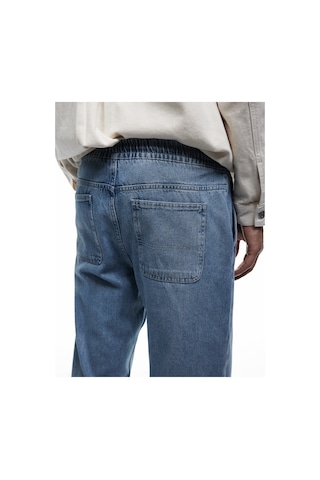 Koton Beli Bağcıklı Cep Detaylı Pamuklu Rahat Kesim Jogger Denim Pantolon İndigo Stone 6wam40082nd İndigo - Taş