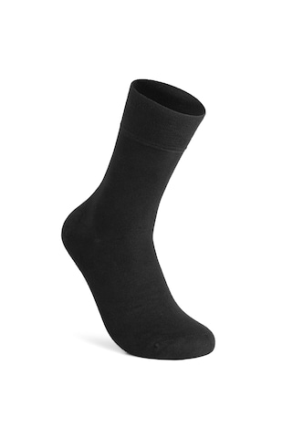 Elchee Wear Organik Bambu Kadın Siyah Çorap 4 Çift Siyah