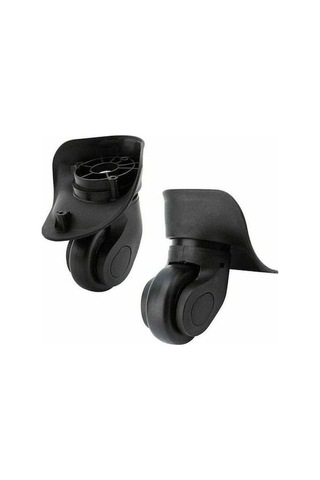 Fastbuy 2 Adet Siyah Sessiz Seyahat Çantası Tekerlek Aksesuarı, Pp+pet Malzeme, 300 Gr Ağırlık -